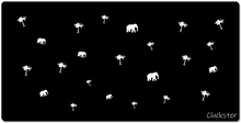 Elephant & Palm Tree XXL Mousepad