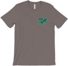 Self T-Shirt - Small Font - Turquoise Outline