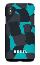 REBEL Cyan iPhone Case