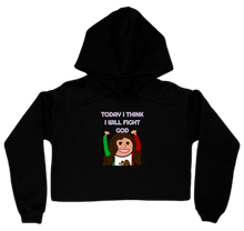 God Fighting hoodie-women-cropped