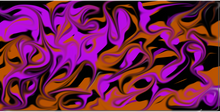 Black orange purple 18"x36"