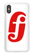 drumfacejames iPhone Case (Red Logo)