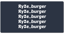 ryze_burger XXL Gaming Mousepad