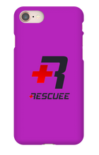 RESCUEE iPhone Case Black and Red Logo