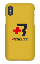 RESCUEE iPhone Case Black and Red Logo