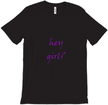 hey girl T-Shirt (schwarz/weiß)