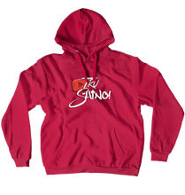 Tru Shino White Letter Hoodies (No-Zip/Pullover)