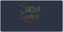 sunsetgamer45 XXL Gaming Mousepad
