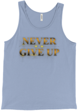 Never Give Up Tank Top (gold)