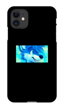 blue wolf iPhone Phone Cases