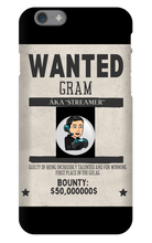 wanted_gram04 iPhone Phone Cases