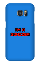 Funda de celular para Samsung con frase roja