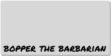 Bopper the Barbarian XXL Gaming Mousepad