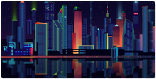 Tokyo City XXL Gaming Mousepad