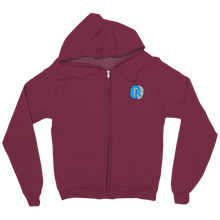 Coloured Logo Zip Hoodie