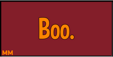 Halloween Boo. XXL Gaming Mousepad