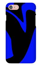 Dark Blue and Black iPhone Case