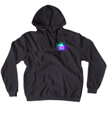 GPCA Hoodie Aqua/Purple logo