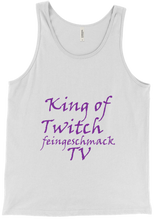 King of Twitch Ärmelloses T-Shirt (schwarz/weiß)