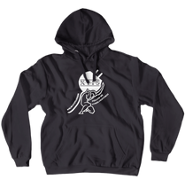 Always Pluggin Hoodies White Text