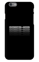 iPhone Case (White Text/Black Case)