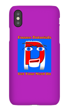 Fuzzee Tutorials Logo w/ Text iPhone Cases