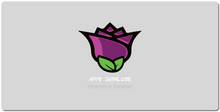Tappetino Mouse e tastiera (Rosa viola con scritta