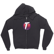 Zip-up hoodie with logo