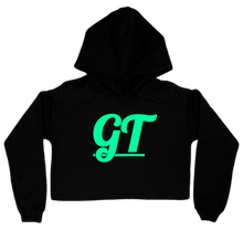 GreenTea Initial Crop Top Hoodie