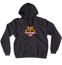 SERVAL121-Hoodies Red logo