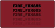 fire_fox895 XXL Gaming Mousepad