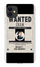 wanted_gram04 iPhone Phone Cases