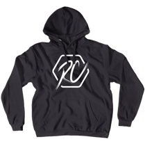 Hoodie mit weißem Logo