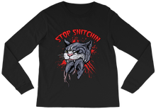 Stop Snitchin Grey Long Sleeve Tee