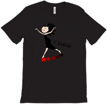 Pixels Dancing Gamer Girl T-shirt