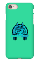 PmanPrays Blue Logo iPhone Case