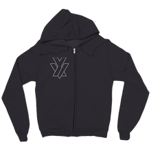Transparent Logo Zip-Up Hoodie