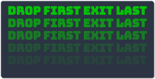 yaguymike  Drop First Exit LastXXL Gaming Mousepad