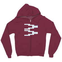 chopsticLizard ZigZag zip-up-hoodie