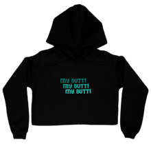 Poyz "My Butt!" cute font Women’s Cropped Hoodie