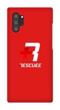 RESCUEE Samsung Phone Case White and Red Logo