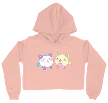 Catball cropped hoodie