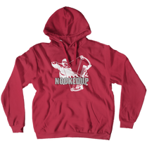 Nockedup White Logo Hoodies (No-Zip/Pullover)