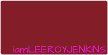 iamleer0yjenkins XXL Gaming Mousepad