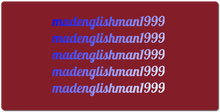 madenglishman1999 XXL Gaming Mousepad