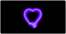 Centered Purple Heart XXL Gaming Mousepad