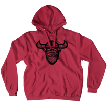 The Viking Monkey Hoodie Blk (No-Zip/Pullover)