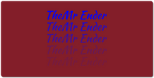 Mr Ender Fading XXL Gaming Mousepad (Blue Text)