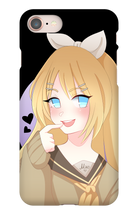 miko_ribbit iPhone Phone Cases (art by dellelone)