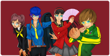 p4 female crew XXL Gaming Mousepad